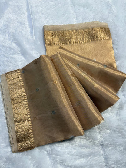 The "Golden Hour" Roopa Sona Tissue Kadhua Saree