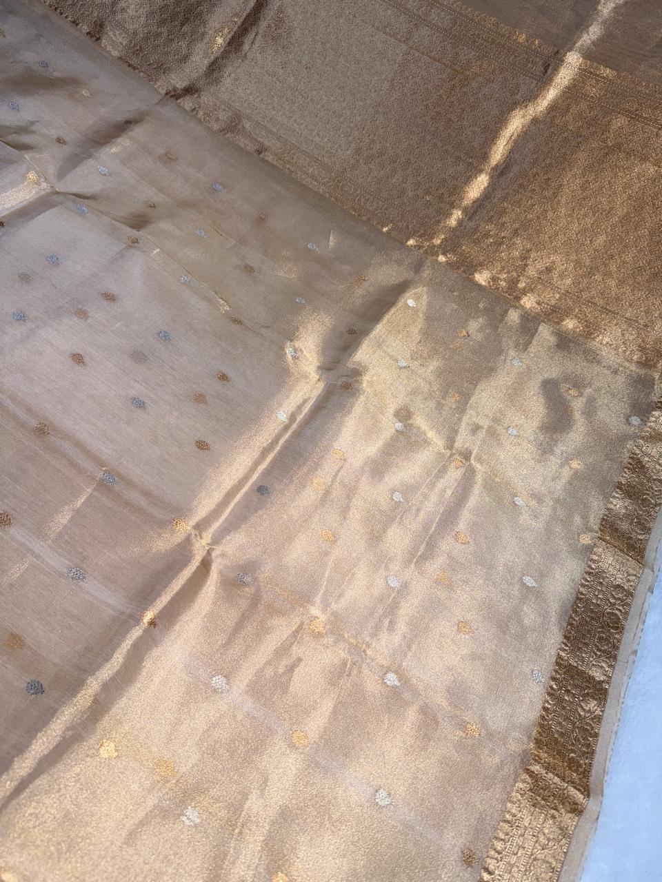 The "Golden Hour" Roopa Sona Tissue Kadhua Saree