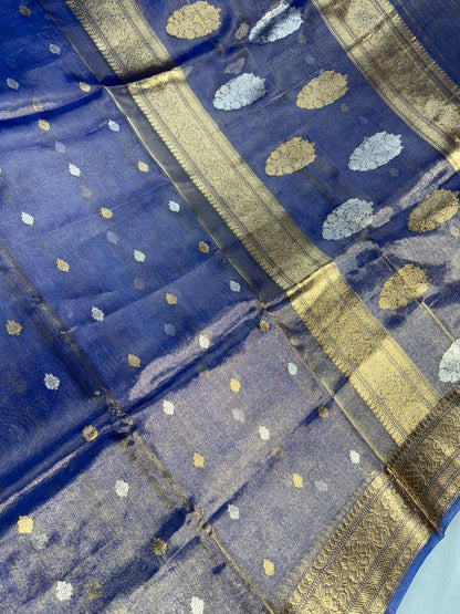 The Midnight Royal Blue Saree
