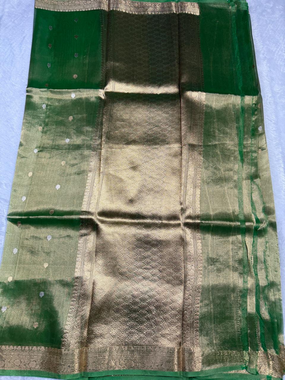 The Emerald Green "Spring" Saree (New Addition)